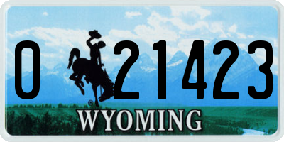 WY license plate 021423