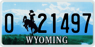 WY license plate 021497