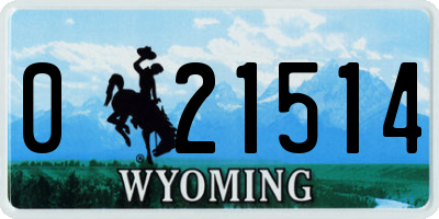 WY license plate 021514