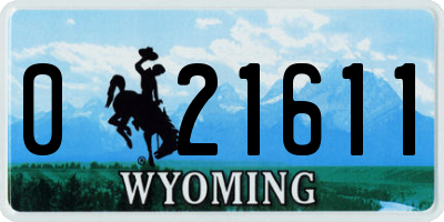 WY license plate 021611