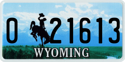 WY license plate 021613