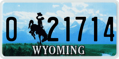 WY license plate 021714