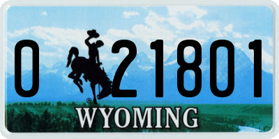 WY license plate 021801