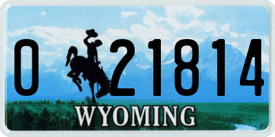 WY license plate 021814