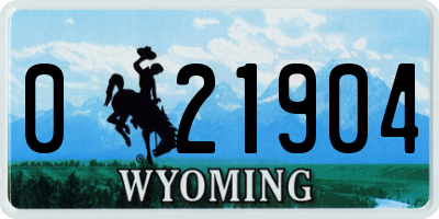 WY license plate 021904