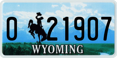 WY license plate 021907