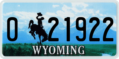 WY license plate 021922