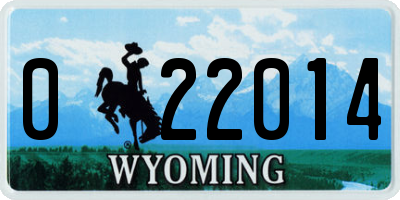 WY license plate 022014
