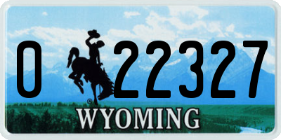 WY license plate 022327