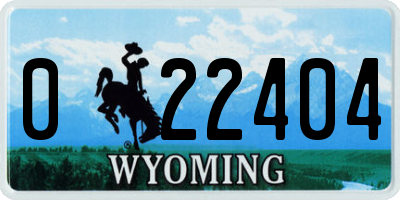 WY license plate 022404