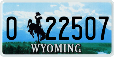 WY license plate 022507