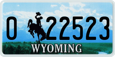 WY license plate 022523
