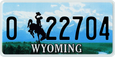 WY license plate 022704