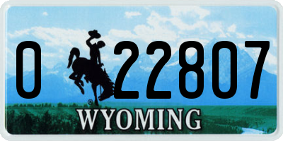 WY license plate 022807