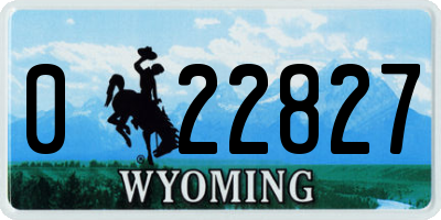 WY license plate 022827