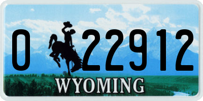 WY license plate 022912