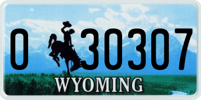 WY license plate 030307