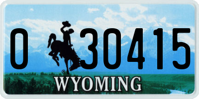 WY license plate 030415