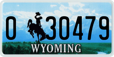 WY license plate 030479