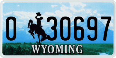 WY license plate 030697