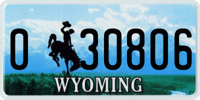 WY license plate 030806