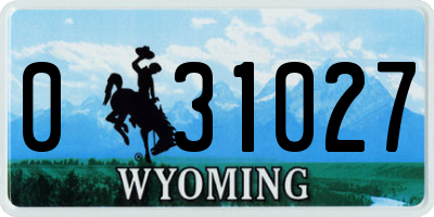 WY license plate 031027