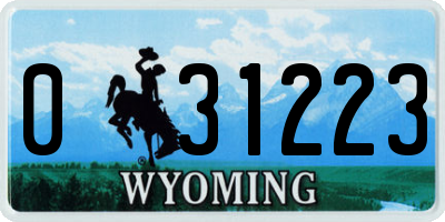 WY license plate 031223