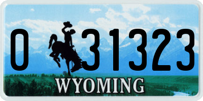WY license plate 031323