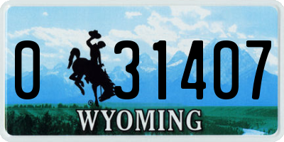 WY license plate 031407