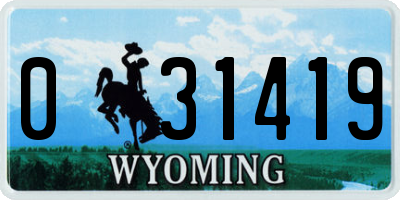 WY license plate 031419