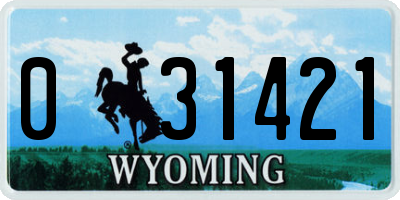 WY license plate 031421