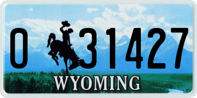 WY license plate 031427