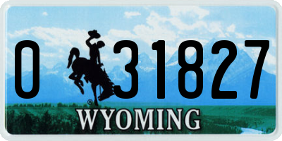 WY license plate 031827