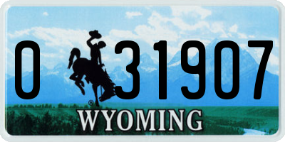 WY license plate 031907