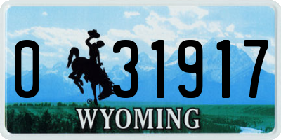 WY license plate 031917