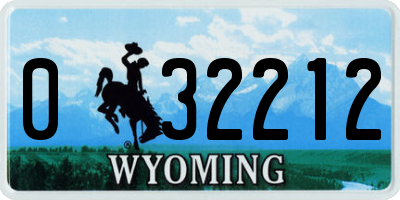 WY license plate 032212