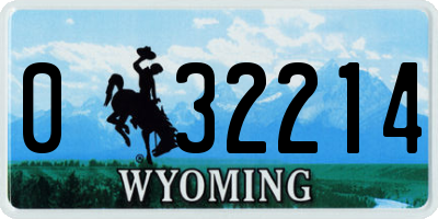 WY license plate 032214