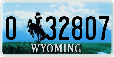 WY license plate 032807