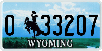 WY license plate 033207