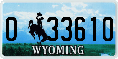 WY license plate 033610