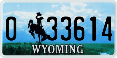 WY license plate 033614