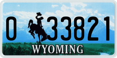 WY license plate 033821