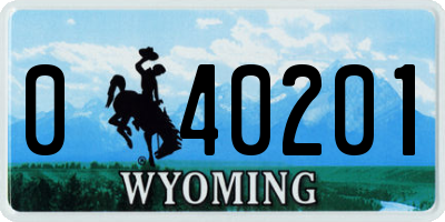 WY license plate 040201