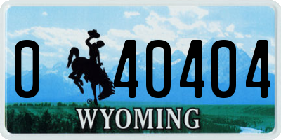 WY license plate 040404