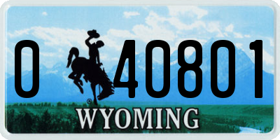 WY license plate 040801