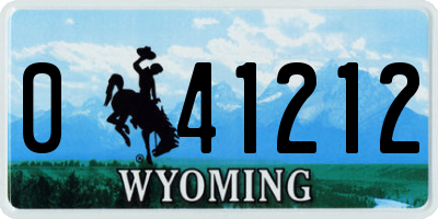 WY license plate 041212
