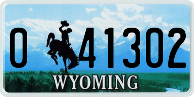 WY license plate 041302