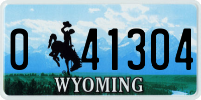 WY license plate 041304