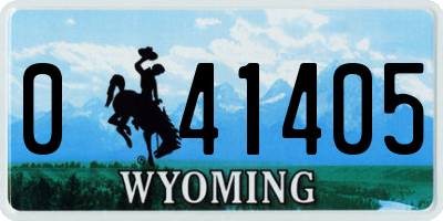 WY license plate 041405
