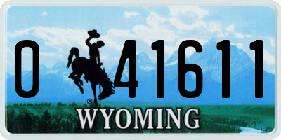WY license plate 041611